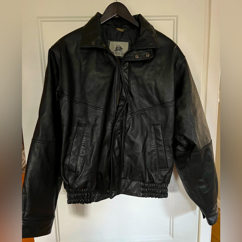 Genuine Leather Bomber Jacket